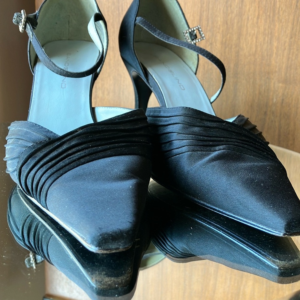 Satin heels
